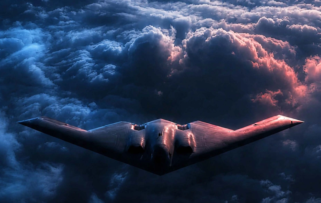 An aircraft above clouds