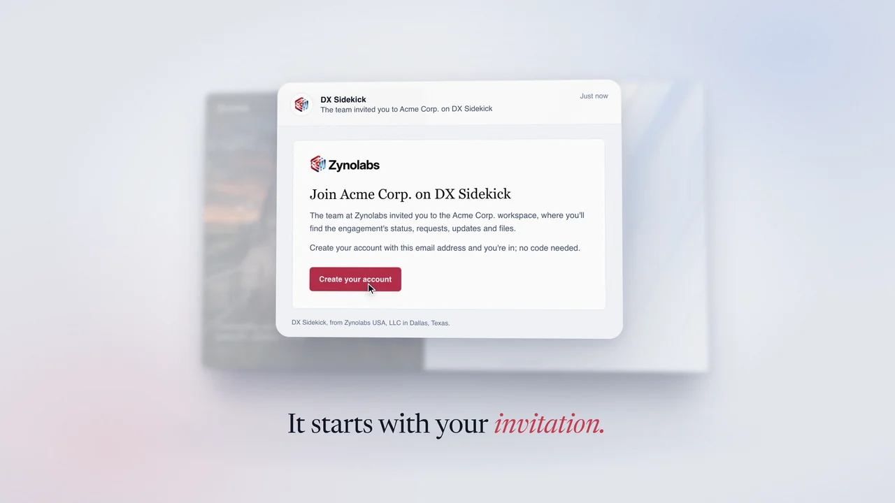 It starts with your invitation.